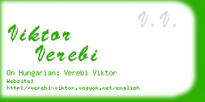 viktor verebi business card